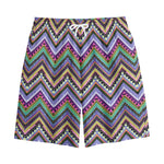 Tribal Aztec Hippie Pattern Print Cotton Shorts