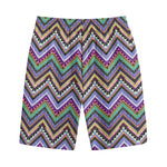 Tribal Aztec Hippie Pattern Print Cotton Shorts