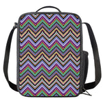 Tribal Aztec Hippie Pattern Print Crossbody Lunch Bag
