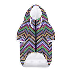 Tribal Aztec Hippie Pattern Print Dog Zip Up Hoodie