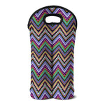 Tribal Aztec Hippie Pattern Print Double Neoprene Wine Tote
