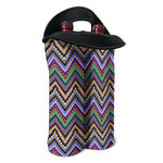 Tribal Aztec Hippie Pattern Print Double Neoprene Wine Tote