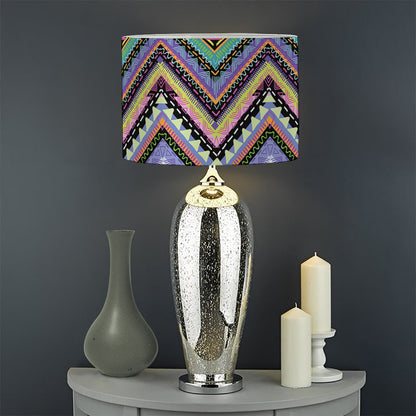 Tribal Aztec Hippie Pattern Print Drum Lamp Shade