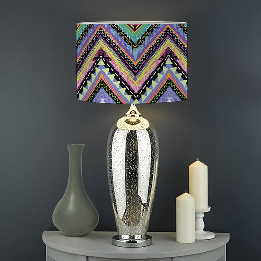 Tribal Aztec Hippie Pattern Print Drum Lamp Shade