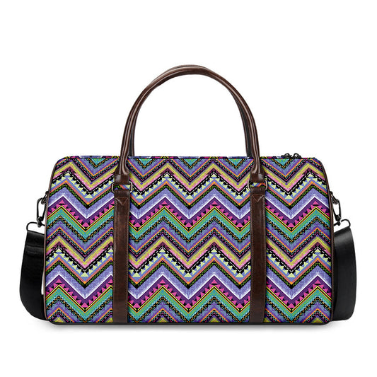 Tribal Aztec Hippie Pattern Print Duffle Bag