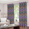 Tribal Aztec Hippie Pattern Print Extra Wide Grommet Curtains