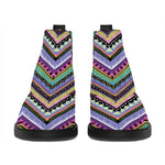 Tribal Aztec Hippie Pattern Print Flat Ankle Boots