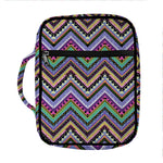 Tribal Aztec Hippie Pattern Print Front Pocket Bible Bag