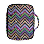 Tribal Aztec Hippie Pattern Print Front Pocket Bible Bag