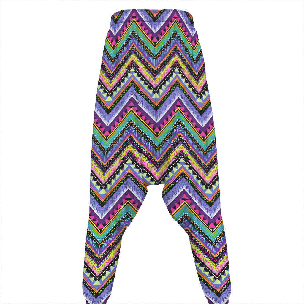 Tribal Aztec Hippie Pattern Print Hammer Pants