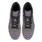 Tribal Aztec Hippie Pattern Print High Top Leather Sneakers