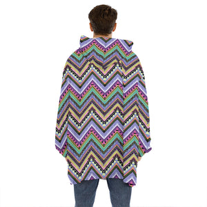 Tribal Aztec Hippie Pattern Print Hoodie Blanket