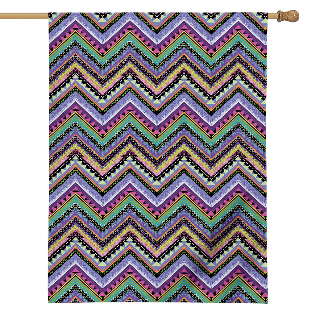 Tribal Aztec Hippie Pattern Print House Flag