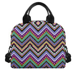 Tribal Aztec Hippie Pattern Print Insulated Lunch Bag