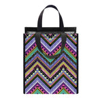 Tribal Aztec Hippie Pattern Print Insulated Lunch Tote