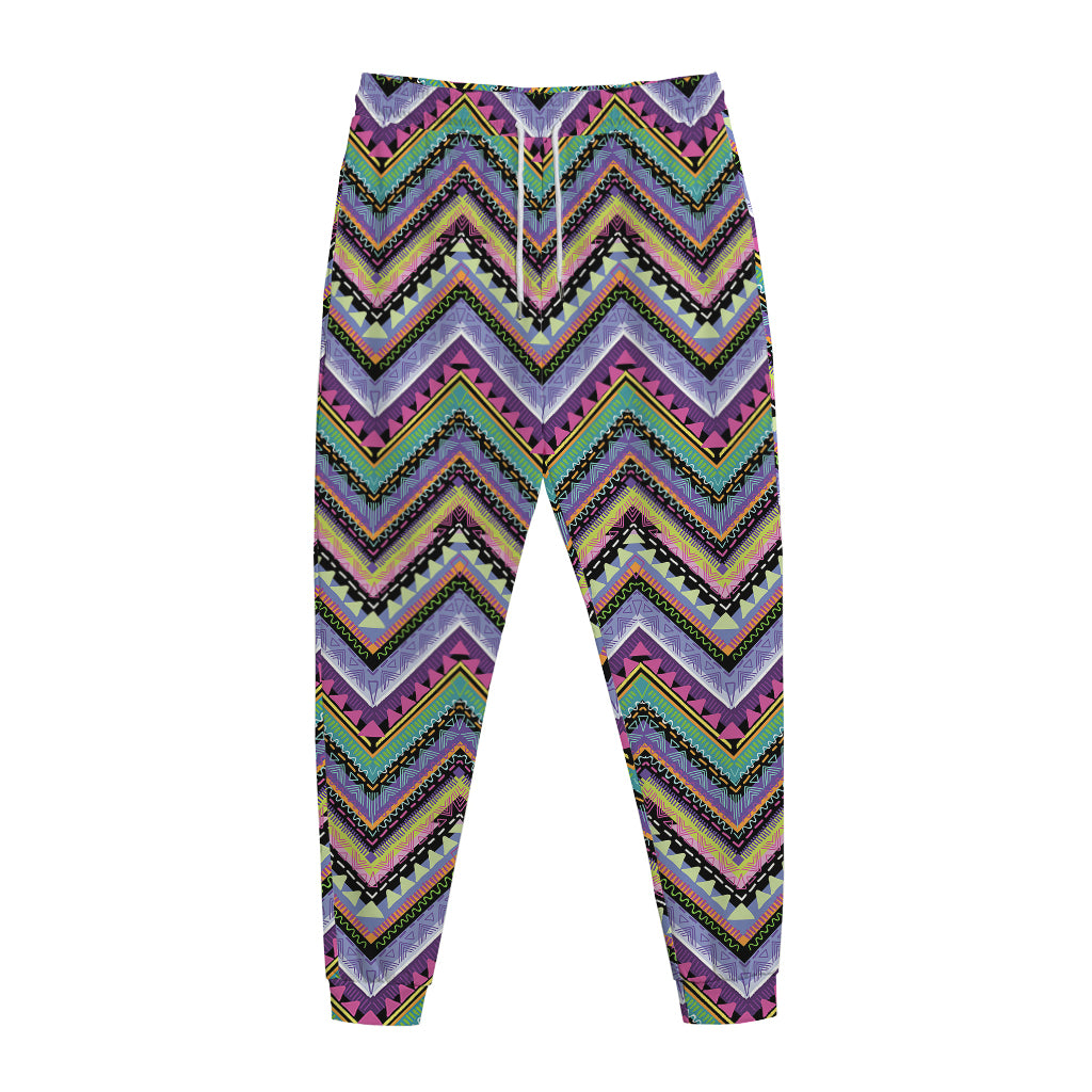 Tribal Aztec Hippie Pattern Print Jogger Pants