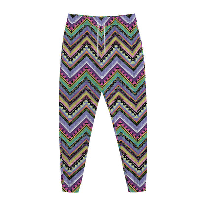 Tribal Aztec Hippie Pattern Print Jogger Pants