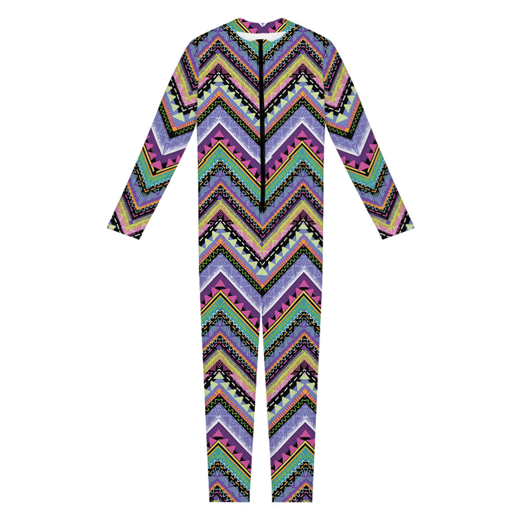 Tribal Aztec Hippie Pattern Print Jumpsuit