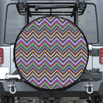 Tribal Aztec Hippie Pattern Print Leather Spare Tire Cover