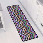 Tribal Aztec Hippie Pattern Print Long Kitchen Mat