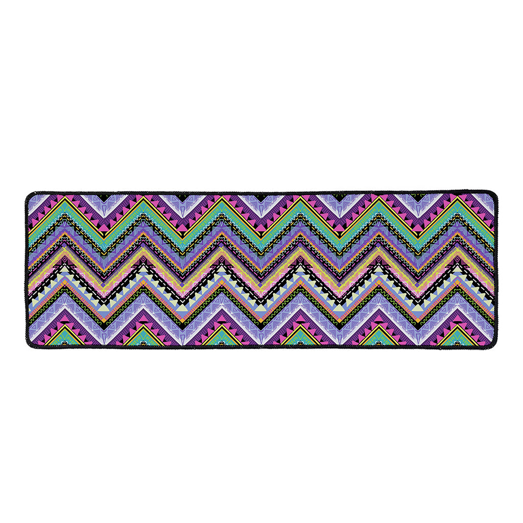 Tribal Aztec Hippie Pattern Print Long Kitchen Mat