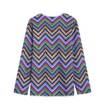 Tribal Aztec Hippie Pattern Print Long Sleeve Short Coat