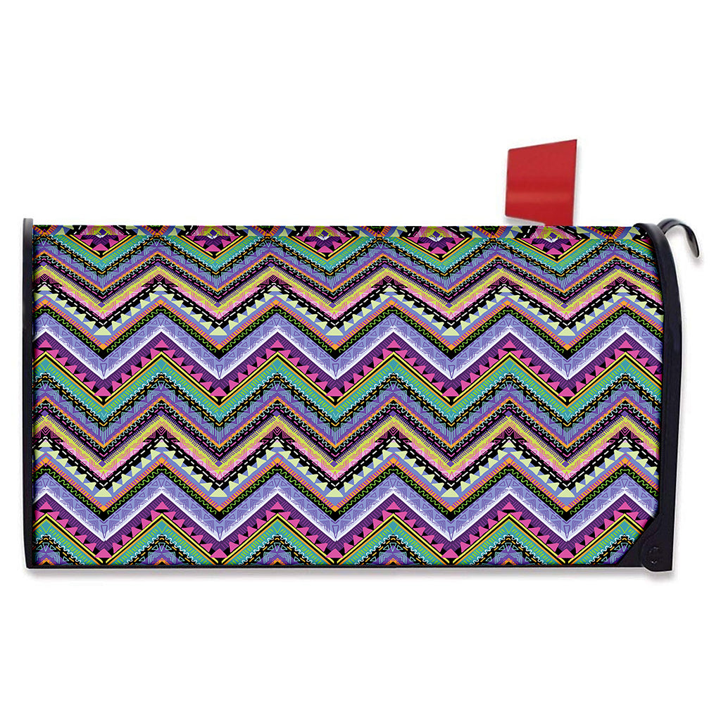 Tribal Aztec Hippie Pattern Print Mailbox Cover