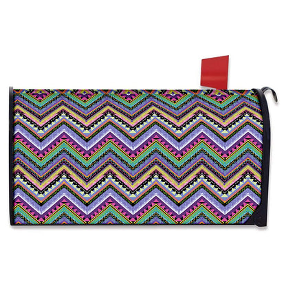 Tribal Aztec Hippie Pattern Print Mailbox Cover