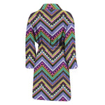 Tribal Aztec Hippie Pattern Print Men's Bathrobe