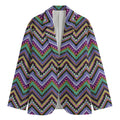 Tribal Aztec Hippie Pattern Print Men's Blazer