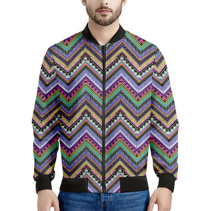 Tribal Aztec Hippie Pattern Print Men's Bomber Jacket
