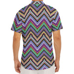 Tribal Aztec Hippie Pattern Print Men's Deep V-Neck Shirt