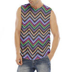 Tribal Aztec Hippie Pattern Print Men's Fitness Tank Top