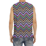 Tribal Aztec Hippie Pattern Print Men's Fitness Tank Top