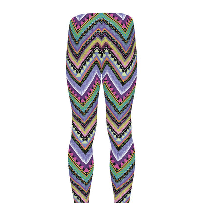 Tribal Aztec Hippie Pattern Print Men's leggings
