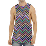 Tribal Aztec Hippie Pattern Print Men's Muscle Tank Top