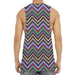 Tribal Aztec Hippie Pattern Print Men's Muscle Tank Top