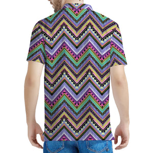 Tribal Aztec Hippie Pattern Print Men's Polo Shirt