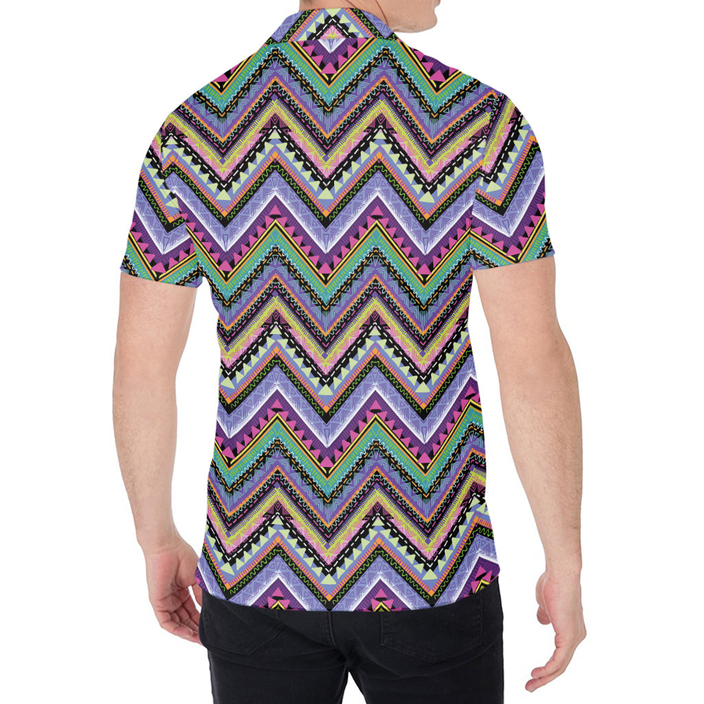 Tribal Aztec Hippie Pattern Print Men's Shirt