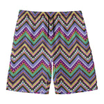 Tribal Aztec Hippie Pattern Print Men's Swim Trunks