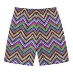 Tribal Aztec Hippie Pattern Print Men's Swim Trunks
