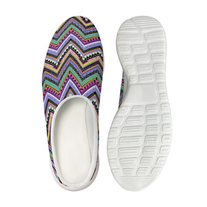 Tribal Aztec Hippie Pattern Print Mesh Casual Shoes