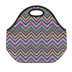 Tribal Aztec Hippie Pattern Print Neoprene Lunch Bag