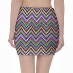 Tribal Aztec Hippie Pattern Print Pencil Mini Skirt