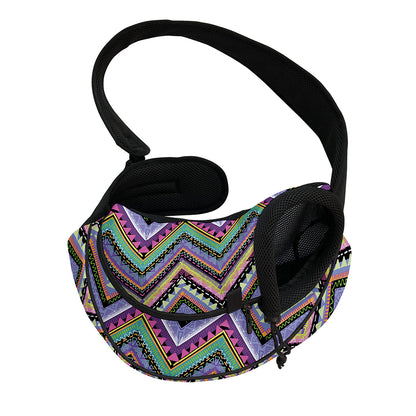 Tribal Aztec Hippie Pattern Print Pet Sling Carrier