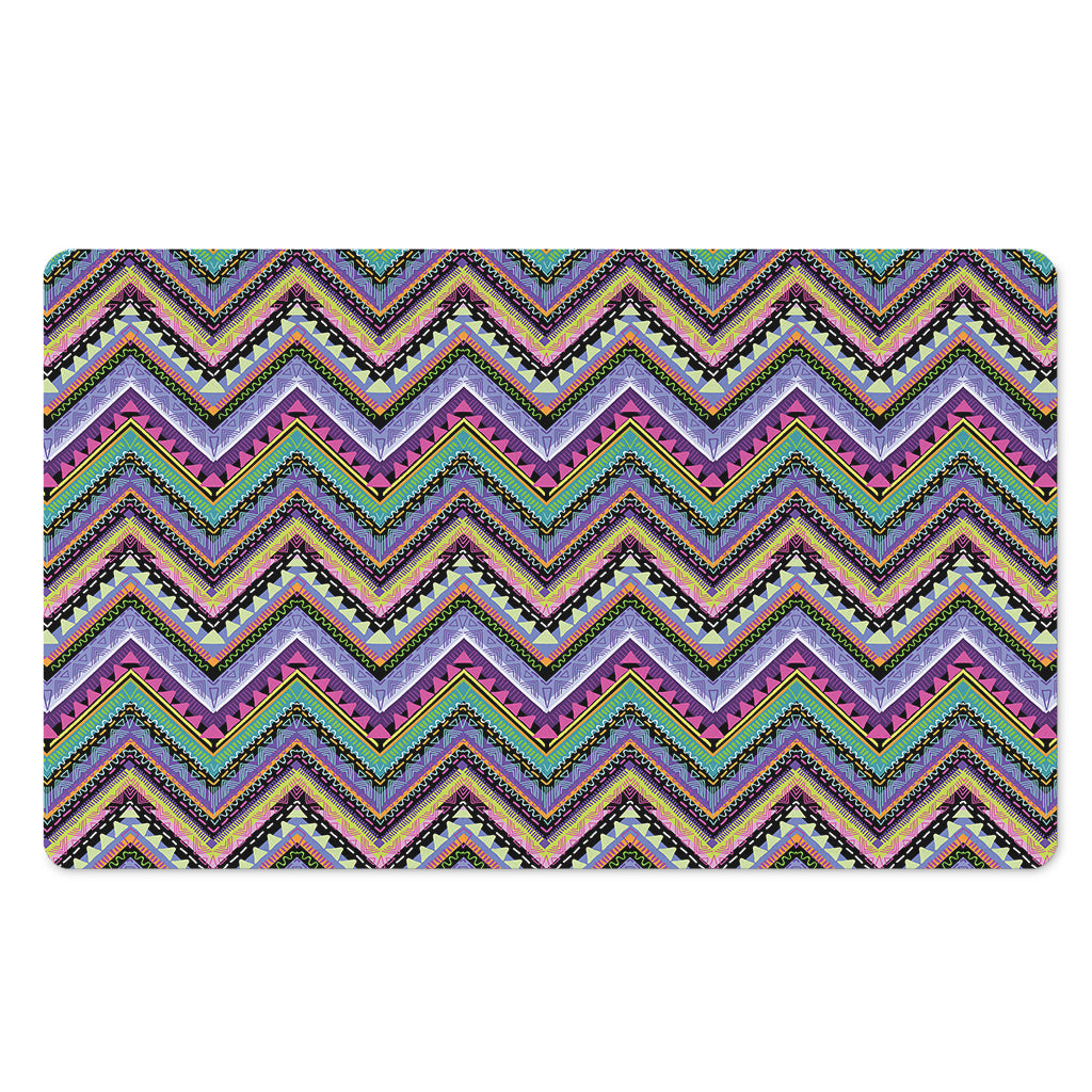 Tribal Aztec Hippie Pattern Print Polyester Doormat