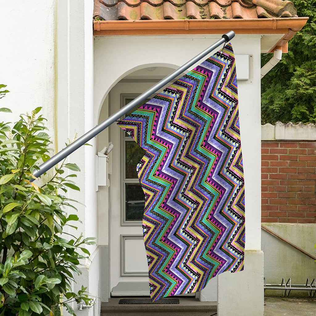 Tribal Aztec Hippie Pattern Print Polyester Flag