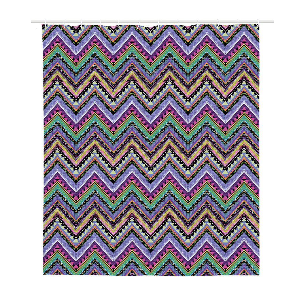 Tribal Aztec Hippie Pattern Print Polyester Shower Curtain