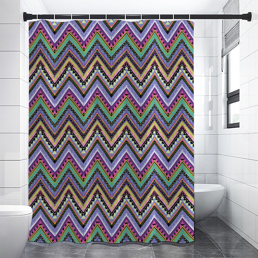 Tribal Aztec Hippie Pattern Print Premium Shower Curtain