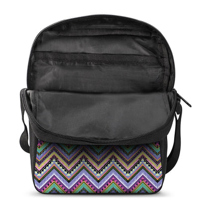 Tribal Aztec Hippie Pattern Print Rectangular Crossbody Bag